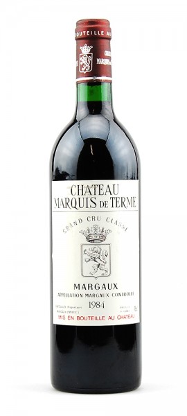 Wein 1984 Chateau Marquis de Terme 4eme Cru Classe