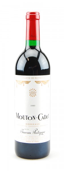 Wein 1989 Mouton-Cadet Baron Philippe de Rothschild
