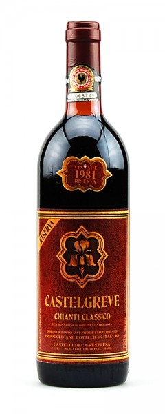 Wein 1981 Chianti Classico Riserva Castelgreve