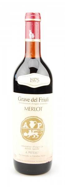 Wein 1975 Merlot Grave del Friuli Pittau