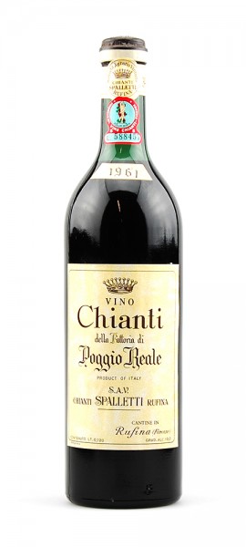 Wein 1961 Chianti Spalletti Rufina Poggio Reale