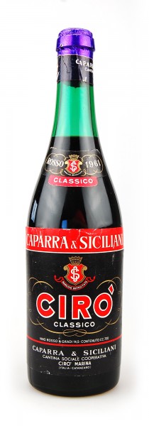 Wein 1961 Ciro Rosso Classico Caparra