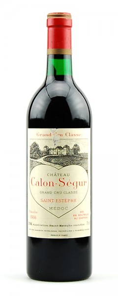 Wein 1986 Chateau Calon-Segur 3eme Grand Cru Classe