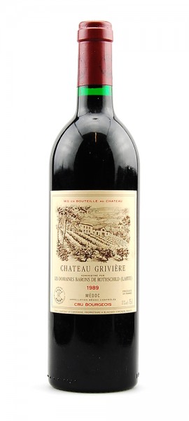 Wein 1989 Chateau Griviere Baron de Rothschild