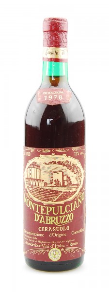 Wein 1978 Montepulciano d´Abruzzo Cerasuolo