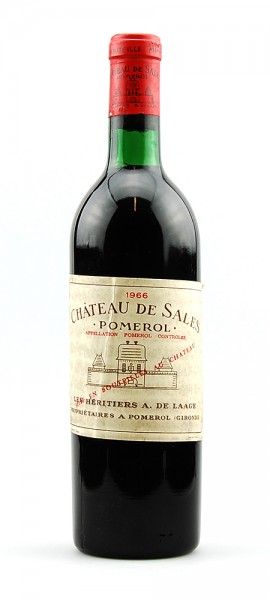 Wein 1966 Chateau de Sales Appellation Pomerol