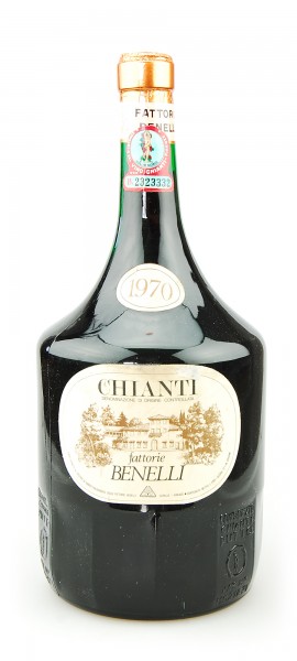 Wein 1970 Chianti Benelli 1,75 Liter Magnum