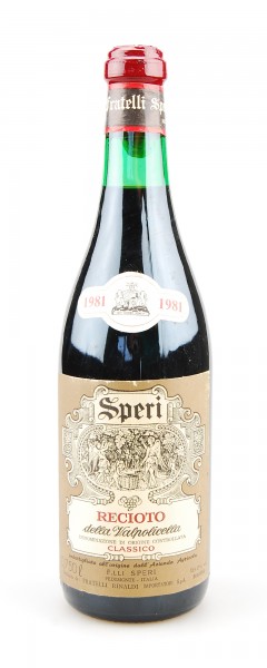 Wein 1981 Recioto della Valpolicella Classico Speri