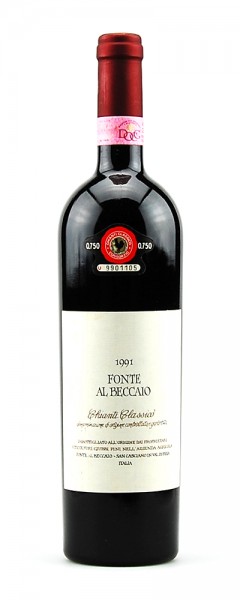 Wein 1991 Chianti Classico Fonte Al Beccaio