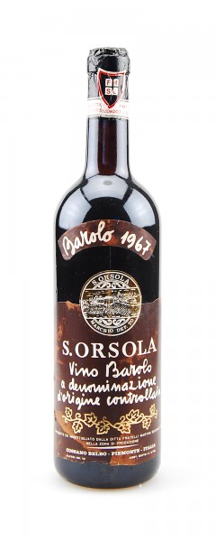 Wein 1967 Barolo Belbo Cassano S. Orsola
