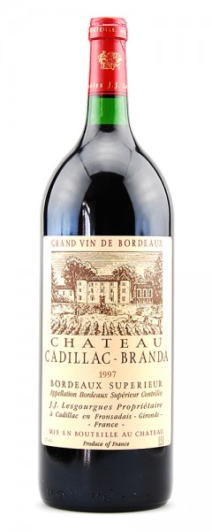 Wein 1997 Chateau Cadillac-Branda Bordeaux 1,5 Liter