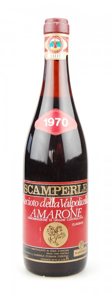 Wein 1970 Amarone Scamperle Recioto della Valpolicella
