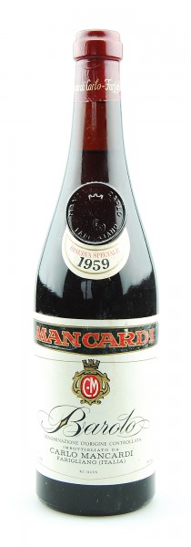 Wein 1959 Barolo Mancardi Riserva Speciale