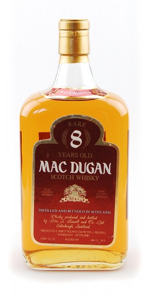 Whisky 1968 Mac Dugan Rare 8 Years Blended Scotch