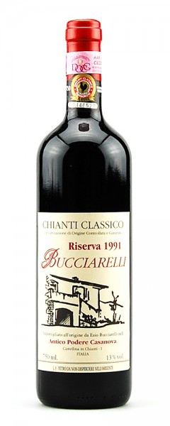 Wein 1991 Chianti Classico Riserva Bucciarelli Casanova