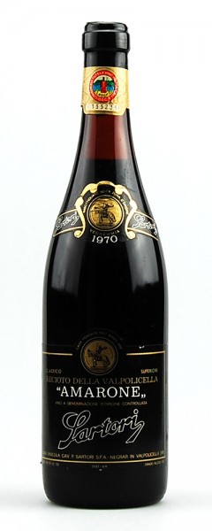 Wein 1970 Amarone Sartori Recioto della Valpolicella