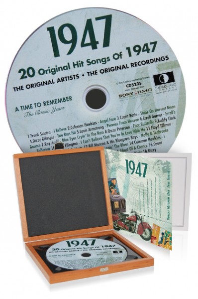 CD 1947 Musik-Hits in Luxusbox, auch mit Gravur!