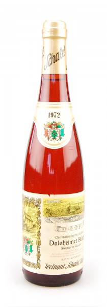 Wein 1972 Dalsheimer Bürgel Auslese Siegerrebe
