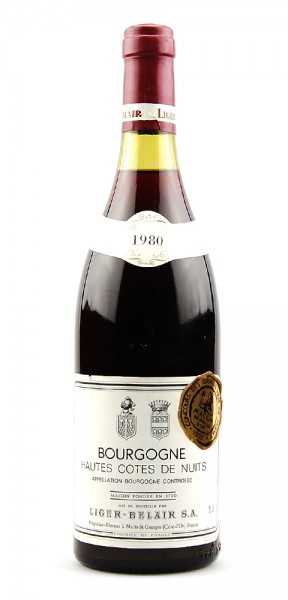 Wein 1980 Haut Cotes de Nuits Liger-Belair