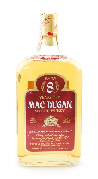 Whisky 1974 Mac Dugan Rare 8 Years Blended Scotch