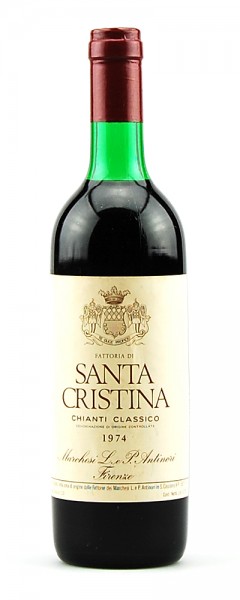 Wein 1974 Chianti Classico Santa Cristina Antinori