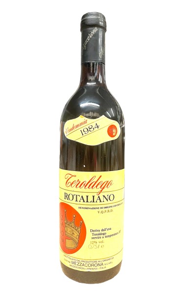 Wein 1984 Teroldego Rotaliano Mezzacorona