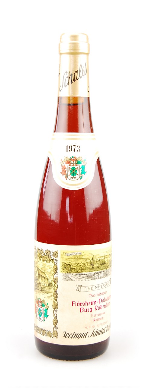 Wein 1973 Flörsheim-Dalsheimer Burg Rodenstock Portugieser