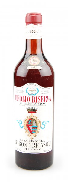 Wein 1960 Chianti Classico Brolio Riserva Barone Ricasoli
