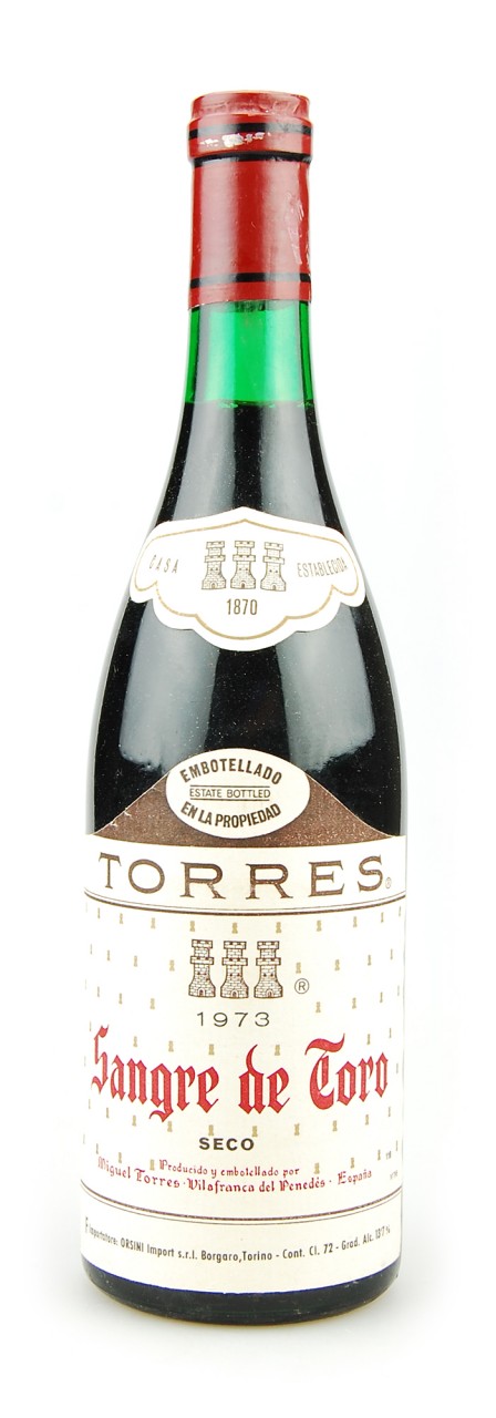 Wein 1973 Sangre de Toro Miguel Torres