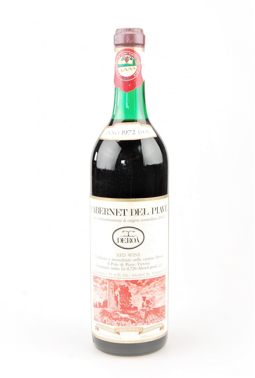Wein 1972 Cabernet del Piave Deroa