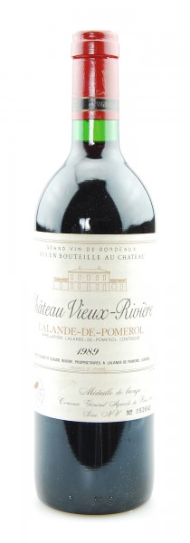 Wein 1989 Chateau Vieux-Riviere