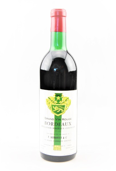 Wein 1967 Grand Vin Rouge de Bordeaux