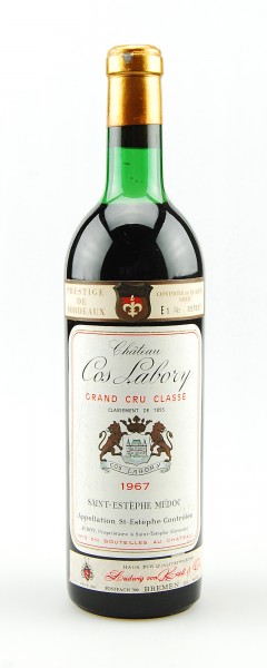 Wein 1967 Chateau Cos Labory 5eme Grand Cru Classe
