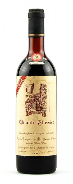 Wein 1974 Chianti Classico Podere Campacci