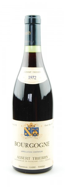 Wein 1972 Bourgogne Albert Thierry