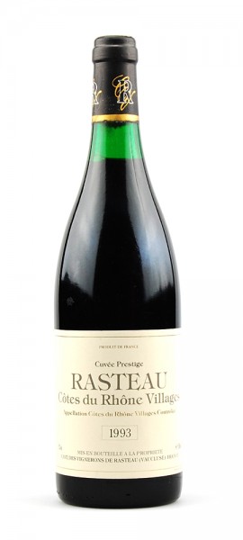 Wein 1993 Cotes du Rhone Villages Rasteau Cuvee