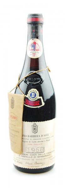 Wein 1968 Barbera d´Asti Riserva Speciale Bersano Conti della Cremosina