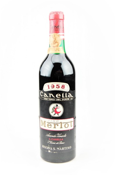 Wein 1958 Merlot Riserva Azienda Vinicola Canella
