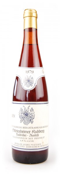 Wein 1979 Schriesheimer Kuhberg Ruländer Auslese